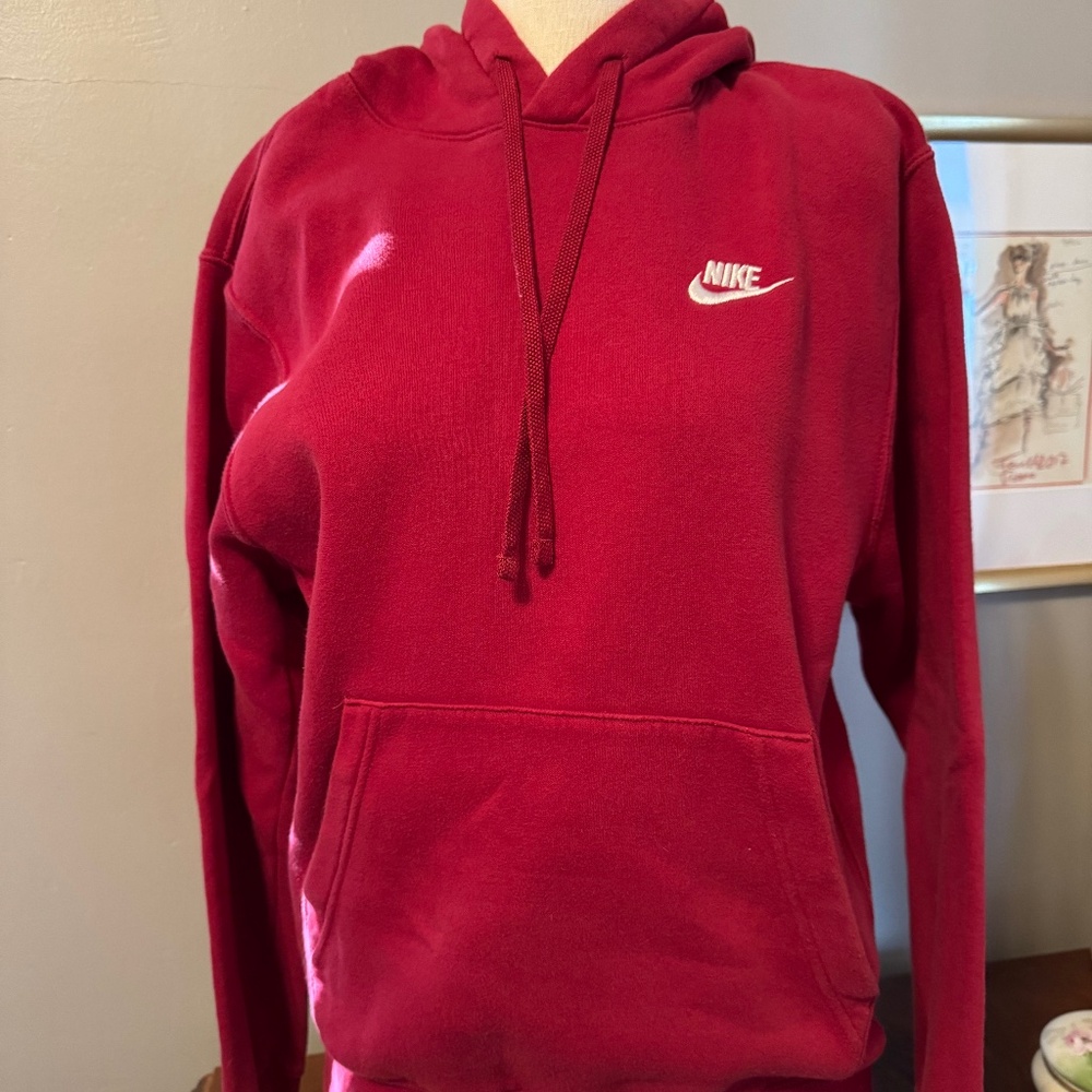 Nike red hoodie size small